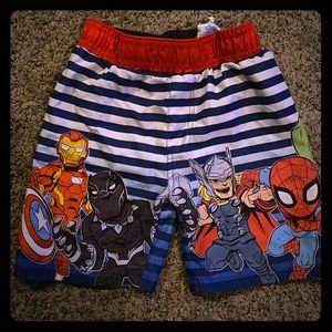 Avengers swim trunks toddler size 5t